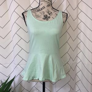 Express Back Zipper Detail peplum top - Medium